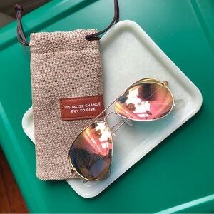 Aviator Sunglasses - polarized Wright II style - in gold